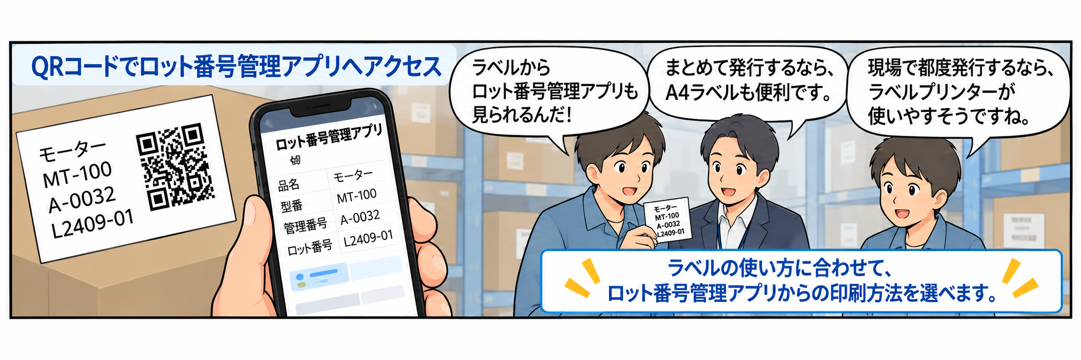 【漫画でわかる】kintoneのデータをラベル・シールに印刷する方法